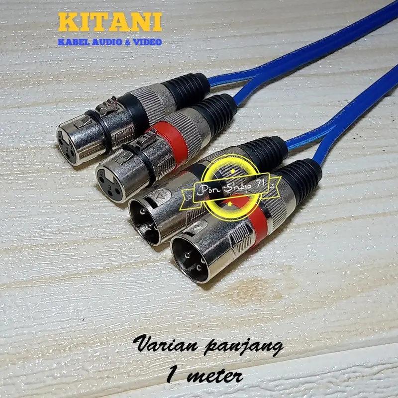 Kabel Audio Mixer Power Canon XLR Female To Canon XLR XLR Male 1 set -50 Cm Accessories Speaker 3