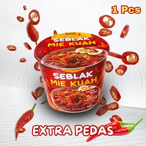 SNACK CANDU - Seblak Mie Original Ekstra Pedas / Seblak Mie Cup / Seblak Pedas / Seblak Camilan Instan Viral / Seblak enak / Seblak Cup Instan Pedas Jontor 100gr / Mie Seblak Kuah Snack Pedas