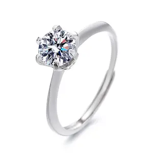 Cincin Moissanite Premium yang Dapat Disesuaikan