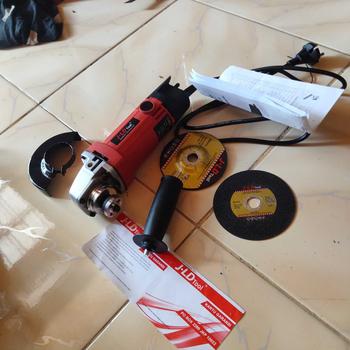 Product Review of [COD] GERINDA 4INCH MESIN GERINDA TANGAN JLD ANGLE GRINDER J-9954C keramik from r**f 1