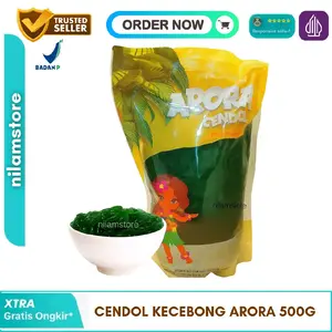 Cendol Kecebong 500g Rasa enak kenyal jelly bentuk cendol disaring airnya ya Jeli Makanan Food Puding