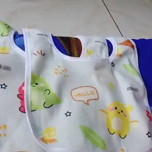 BISA COD 6852 Crystal Waterproof Bib / Celemek Bayi Waterproof / Slaber Bayi Motif Animal / Handuk Liur