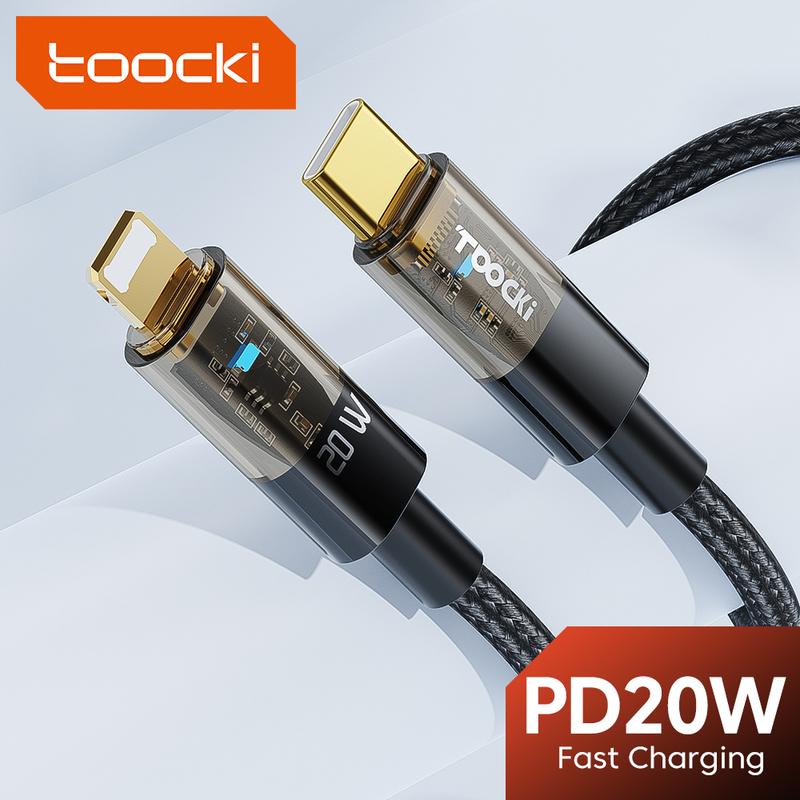 Cáp Sạc Nhanh, Toocki PD, Sạc 3A, Truyền 480Mbps, Cáp Loại C Sang IOS, Thích Hợp Cho iPhone 14 13 12 11 Pro Max XS X Phụ Kiện Sạc Điện Thoại Phụ Kiện Sạc Điện Thoại