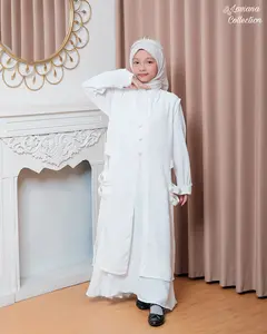 Laviana Collection - Baju Gamis Anak Perempuan 2 in 1 Inner Outer Samira Kids Series