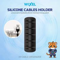 Gambar WIXEL H1 Cable Clip Organizer 5 Slot Silicone Penjepit Perapih Kabel Managemen Silikon Jepitan Klip Hitam dari WIXEL Kab. Tangerang 1 Tokopedia