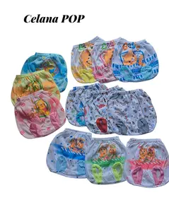 12pcs celana pop newborn Bayi Katun cewek cowok