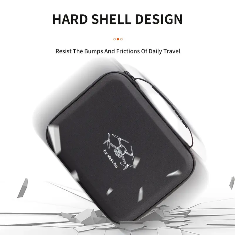 (BISA COD) XIFIJI Tas Drone Hard Shell Protective Storage Bag DJI Mini 4 Pro - XJI4 TERMURAH Aksesoris Plastik 1