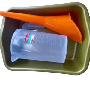 paket alat servis ganti oli mesin motor/mobil 3in1 wadah oli corong oli gelas takar 1000ml dan 500 ml Engine