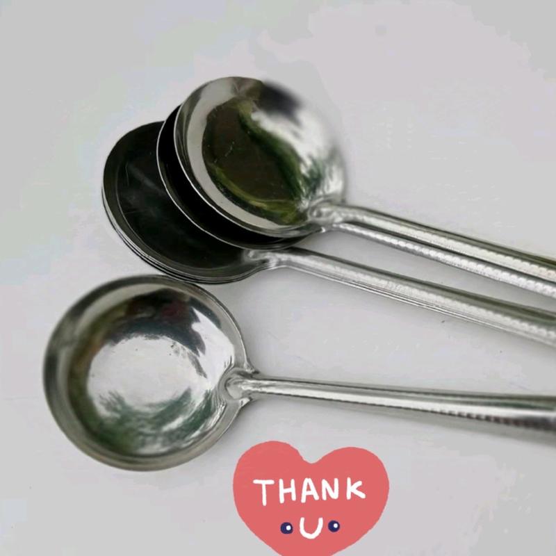 EROS sayur mini stanlis 12 pcs sendok 1 lusin tebal doll Aluminium Steel Stainless Kitchenware makan 3