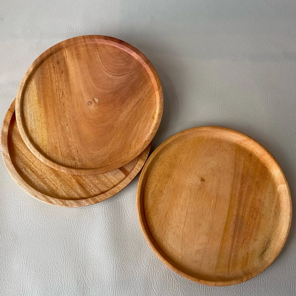Piring kayu D 18 aesthetic