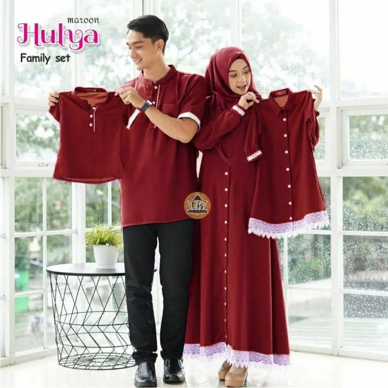 COUPLE KELUARGA MUSLIM HULYA SET || BAJU COUPLE KELUARGA BUSANA MUSLIM