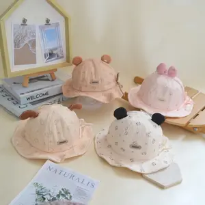 (4 Bulan - 12 Bulan) Topi Bucket Hat Anak Karakter Rabbit And Strawberry Premium Murah