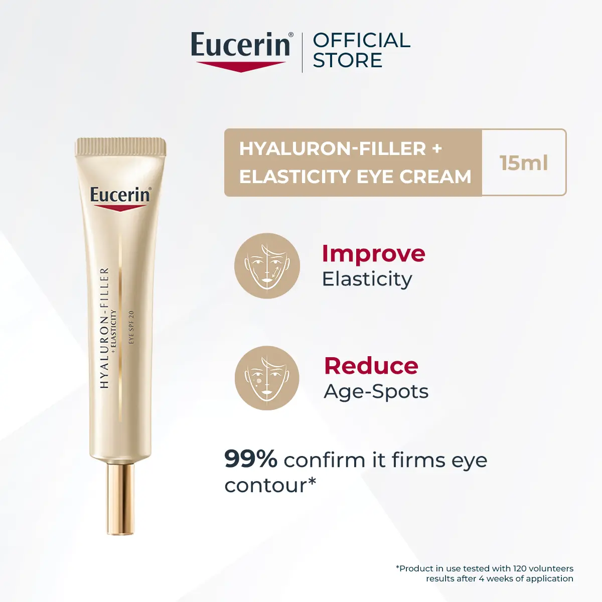 Eucerin Hyaluron Filler Elasticity Eye Cream SPF20 15ml