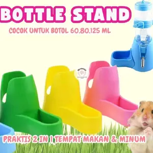 [TANPA BOTOL]  ZORRO BOTTLE STAND 2 IN 1 MULTIFUNGSI UNTUK TEMPAT MAKAN DAN TEMPAT MINUM HAMSTER