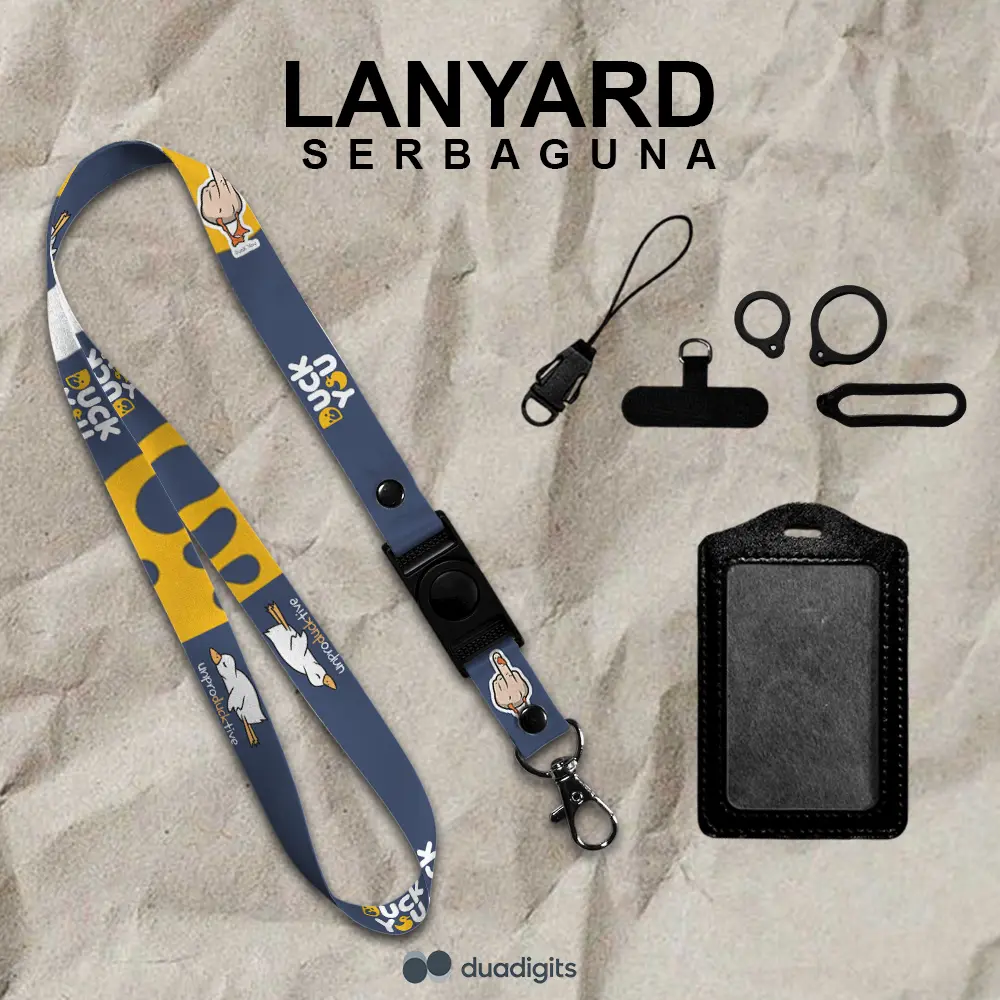 Lanyard Duck You Gantungan ID Card Serbaguna Kualitas Premium