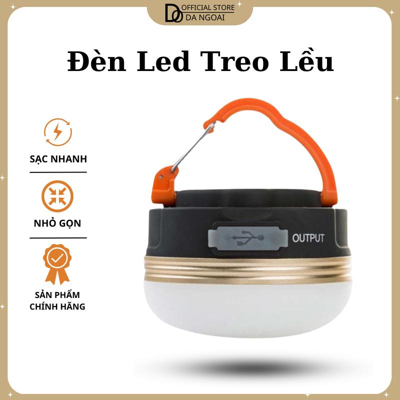 Đèn Led Treo Lều Cắm Trại Sạc Tích Điện 3 Chế Độ Ánh Sáng Đèn Treo Lều Camping Dùng Khi Đi Dã Ngoại Nhỏ Gọn Có Sạc USB - Tích Hợp Làm Sạc Dự Phòng- DCP13 led Đi Cắm Trại