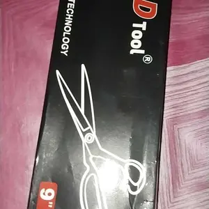 JLD Gunting Jahit Kain Profesional Baja Mangan Galvanis Premium Hitam 8"/9"/10"/11" Tailor Scissor - Alat