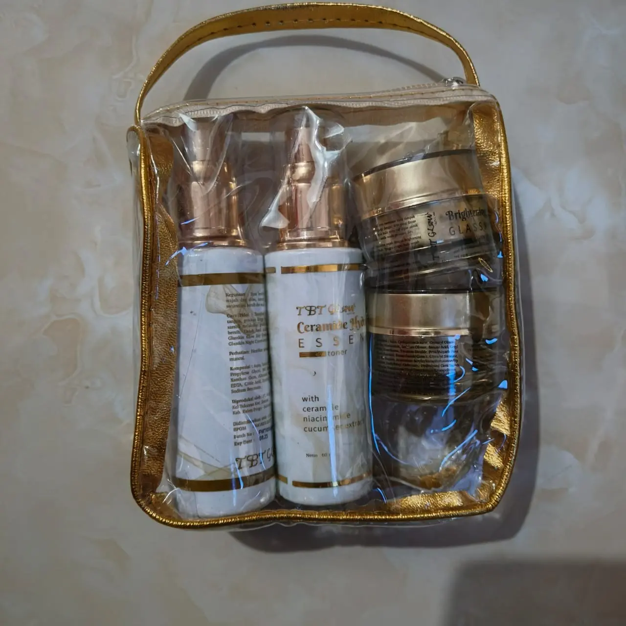 Set GLOW Mini Trial 5in1 + Serum Glow 10ML BPOM Perawatan Pelembab Wajah