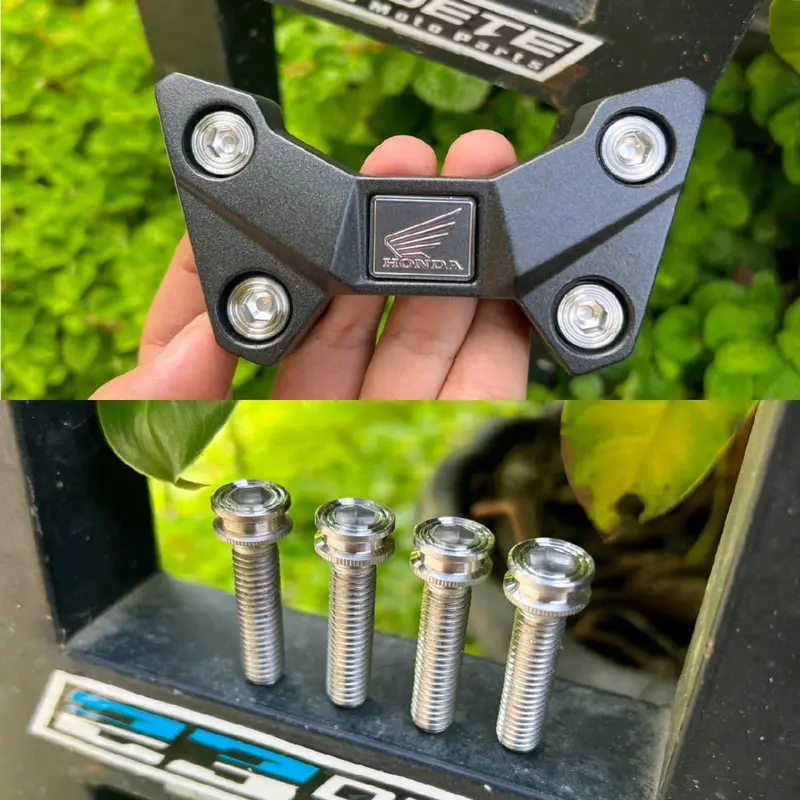 baut raiser / klem stang stainless M8 (baut 12) CB150r Ninja R old rx king scorpio vixion dll 1