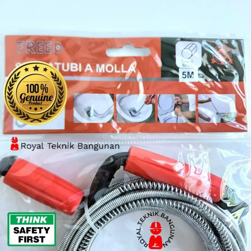 Kawat Pembersih Saluran Pipa Mampet 3 - 5 - 10 Meter / Sodokan Anti Sumbat Air Toilet Pipe Cleaner 1