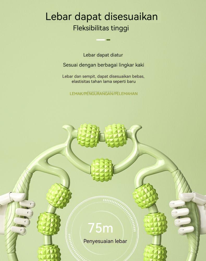 Roller Pijat Betis 9 Roda | Pendorong Paha & Pelepas Ketegangan Otot | Pendorong Bentuk Kaki yang Meningkatkan Sirkulasi