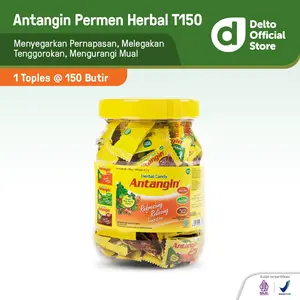 Antangin Permen Herbal Toples 150 Butir Aneka Rasa Madu Honey Barley Mocha Mint - Melegakan Menyegarkan Tenggorokan Mengurangi Mual