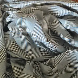 GOBEST SW430-435 motif kain semiwoll motif baru tartan bahan kotak tr strech yarndyed harga per 0.5meter semiwoll