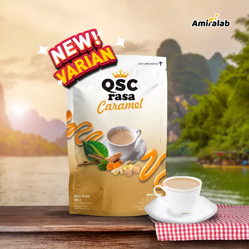 [Amiralab] Queen Secret Caramel - QSC Female Rasa Karamel Lancarkan Siklus Wanita menstruasi Halal & BPOM 2
