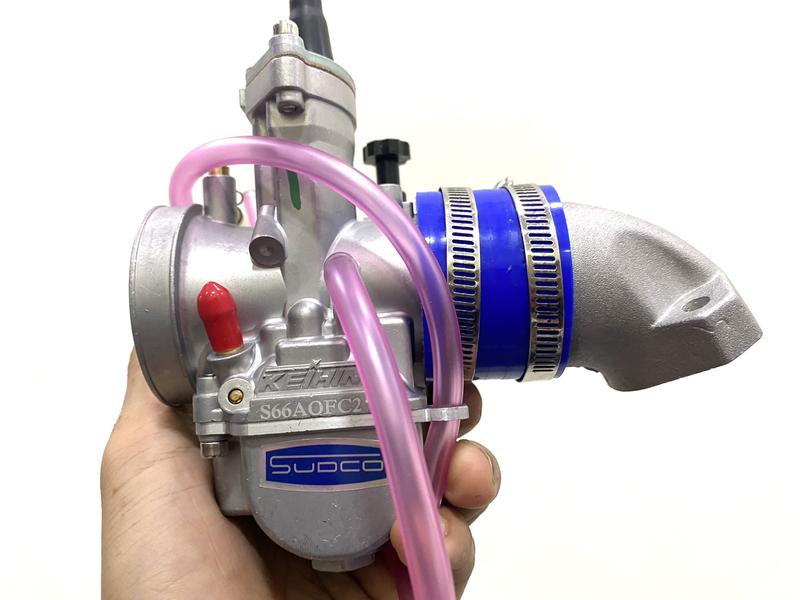 Bộ Chế Hòa Khí Bình xăng con PWK ga dẹp 30 32 34 Wave Dream Sirius Exciter 135