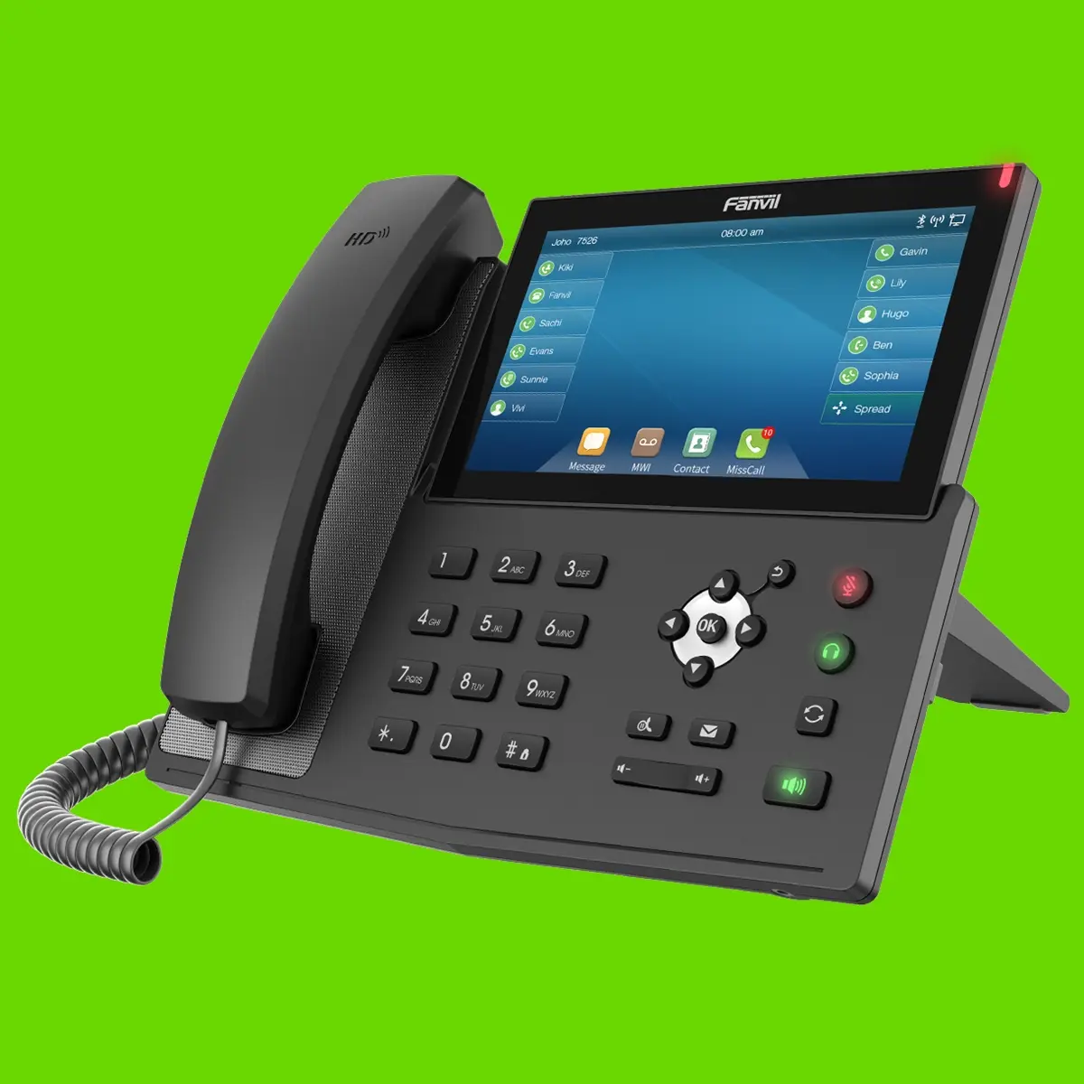 Fanvil X7 IP Phone IPPhone [Touchscreen, Gigabit, PoE not include adaptor]
