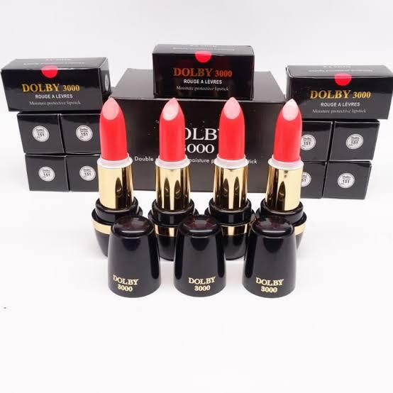 ( 3Pcs ) Lipstik Dolby 3000 Warna Alami Merah Orange Bisa Mix Warna 2