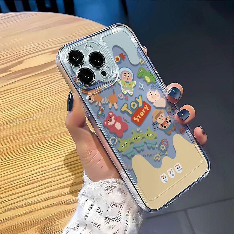 Không gian vỏ phi hành gia Buzz Lightyear cho Apple 17/16/15 / 14promax vỏ điện thoại di động 13 / 12 trong suốt