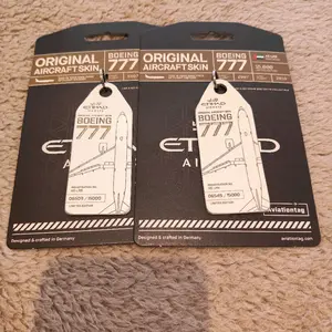 Etihad Aviation Tag B 777 Original Aircraft Skin Made in Germany untuk Pecinta Pesawat