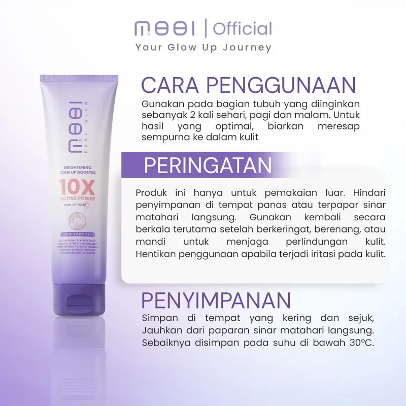 MOOI Brightening Tone Up Booster Body Lotion (Terlaris)  Handbody Mencerahkan Niacinamide Pencerah Tubuh 2