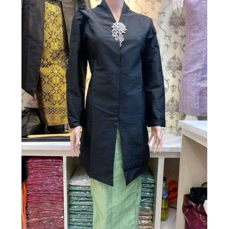 Anisa Kebaya - Setelan Kebaya Tafeta Tunik Melayu / Kebaya Tafeta Busui Jumbo / Kebaya Modern / Kebaya Encim Tafeta 1