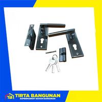 Gambar VIOLOCK HSS 95 04 SC + CP KUNCI PINTU SET/ GAGANG PINTU UKURAN KECIL dari Tirta Bangunan Kota Depok 1 Tokopedia