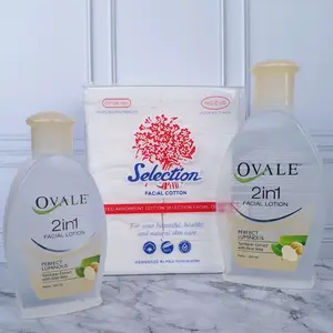Paket Ovale 2in1 Lotion Bengkoang + Kapas Selection - Paket Pembersih Makeup Wajah
