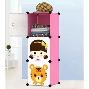 LEMARI PAKAIAN LEMARI PLASTIK LEMARI BAJU ANAK RAK BUKU RAK TOPI 3 KOTAK PINTU SUSUN TERMURAH BEST SELLER