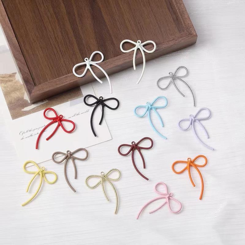 1pcs Gantungan tas kunci aesthetic keychain bow bag charm ribbon mini cute crochet 3