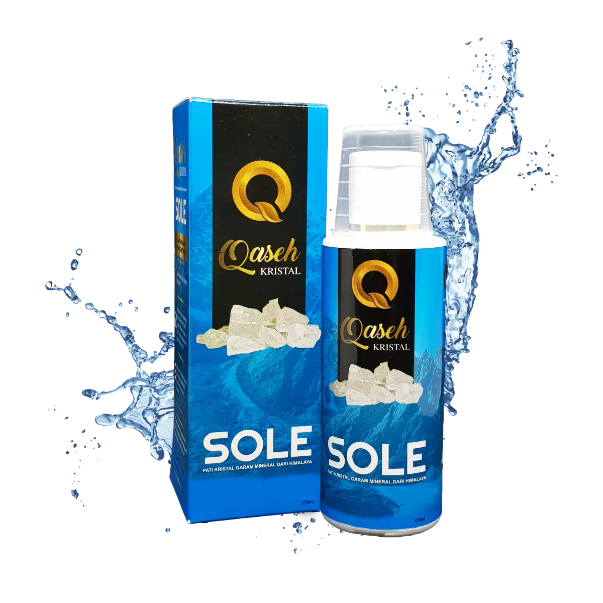 170ml HIMALAYAN MINERAL SALT (SOLE) Organic | FOR DRINKING | HYDRATION - DETOXIFICATION - DIGESTION