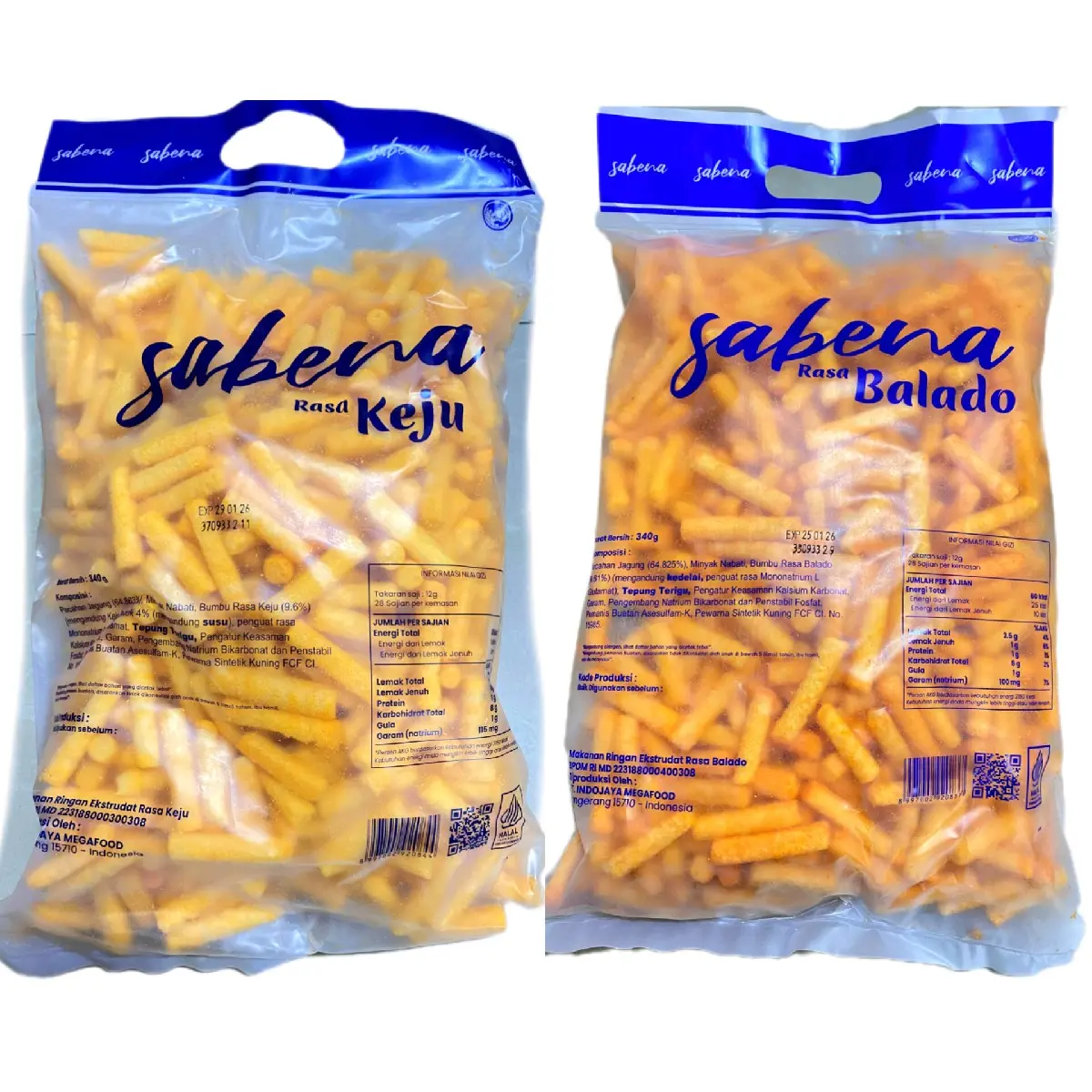 Sabena Sticks 1 Pcs Keju/Balado 360gr