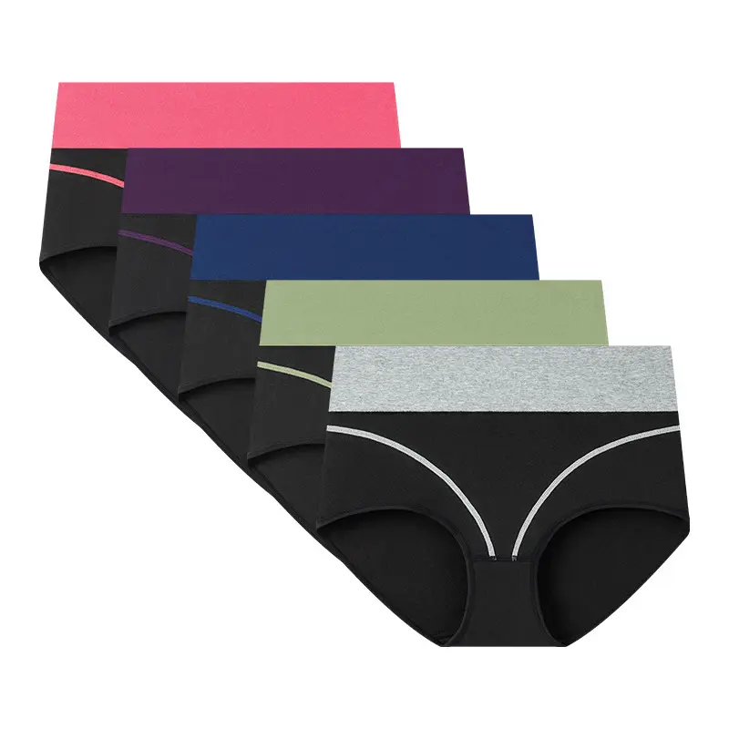 Women High Waisted Panty Underwear Cotton Panties Undies