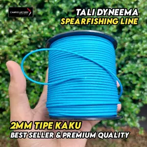 Tali Dyneema 2mm Tipe Kaku Spearfishing Line Permeter - Biru