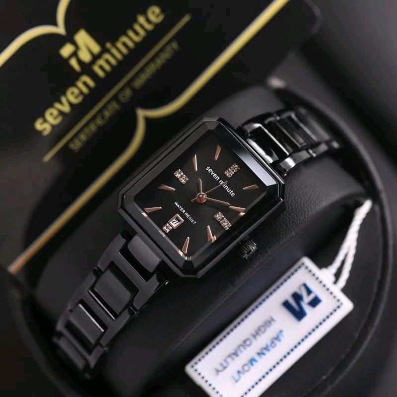 jam tangan cewe SEVEN MINUTE original Anti air rantai Mix keramik garansi 12 bulan 5