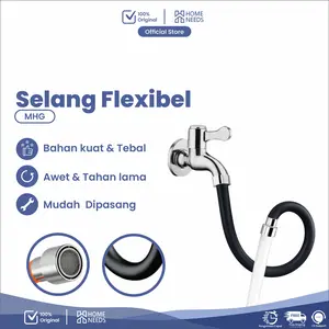 Selang Flexsibel Silikon Putar 360 Derajat MHG+WHG Wastafel