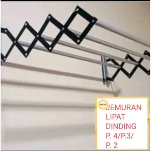 Jemuran lipat dinding jemuran toilet jemuran handuk panjang 55cm