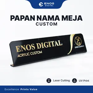 Papan Nama Meja Custom Acrylic | Papan Nama Meja Akrilik | Papan Meja