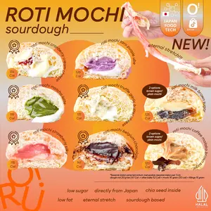 [PROMO GEDE GEDEAN] HALAL SOURDOUGHROTI MOCHI / ROTI VIRAL ISI MOCHI SOFT SOURDOUGH [SATUAN] - ORU Indonesia Sari