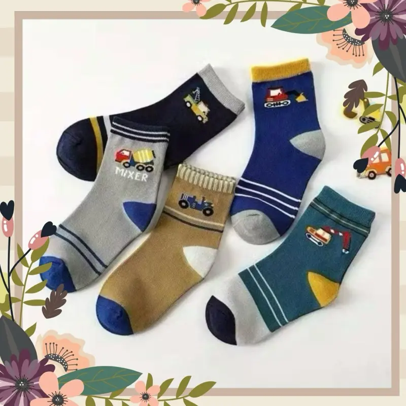 Kaos kaki anak TK-SD Motif karakter lucu random motif dan warna 0