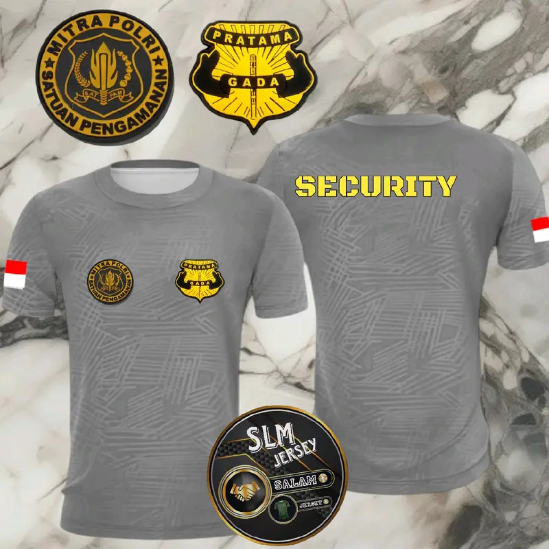 kaos drifit embose seccurity gadapratama terbaru sablon dtf bisa cod 3